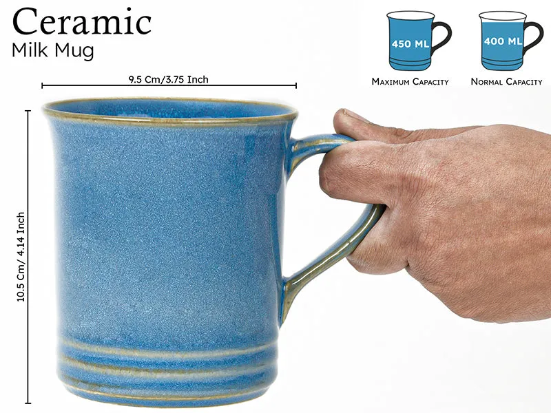 Brew Ceramic Coffee Mug (450 mL) - Light Blue media 3