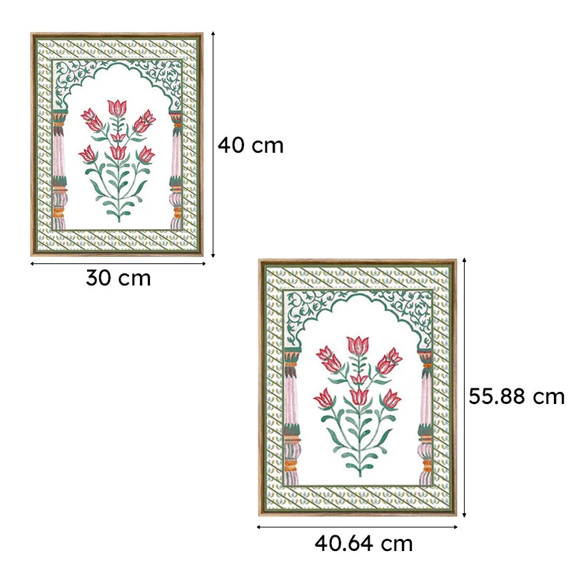 Nazneen Ethnic Canvas Wall Art - Set Of Two media 7