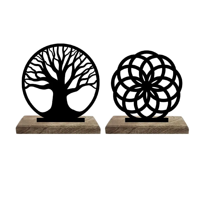 Peaceful Reflections Showpiece - Set Of Two media 6
