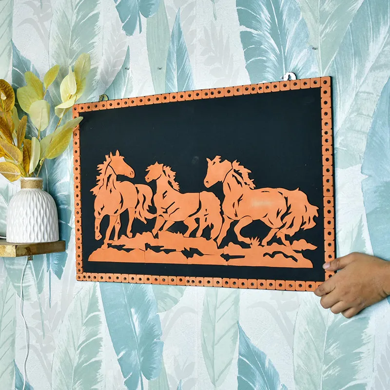Horse Gallop Terracotta Wall Art media 5