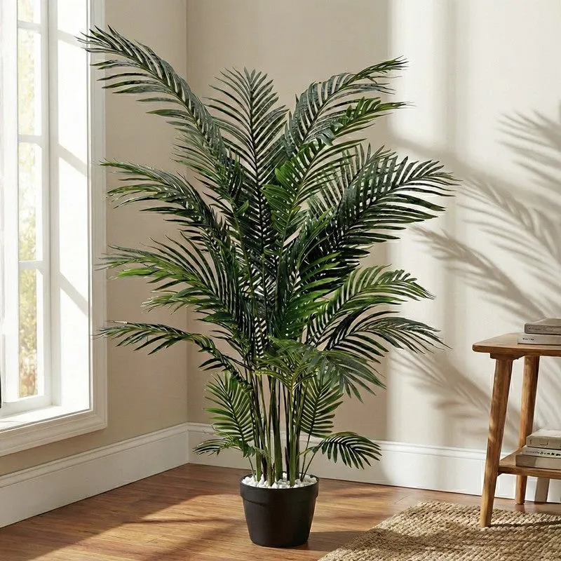 Palmora Artificial Areca Palm Plant With Pot - 5.9 ft media 2