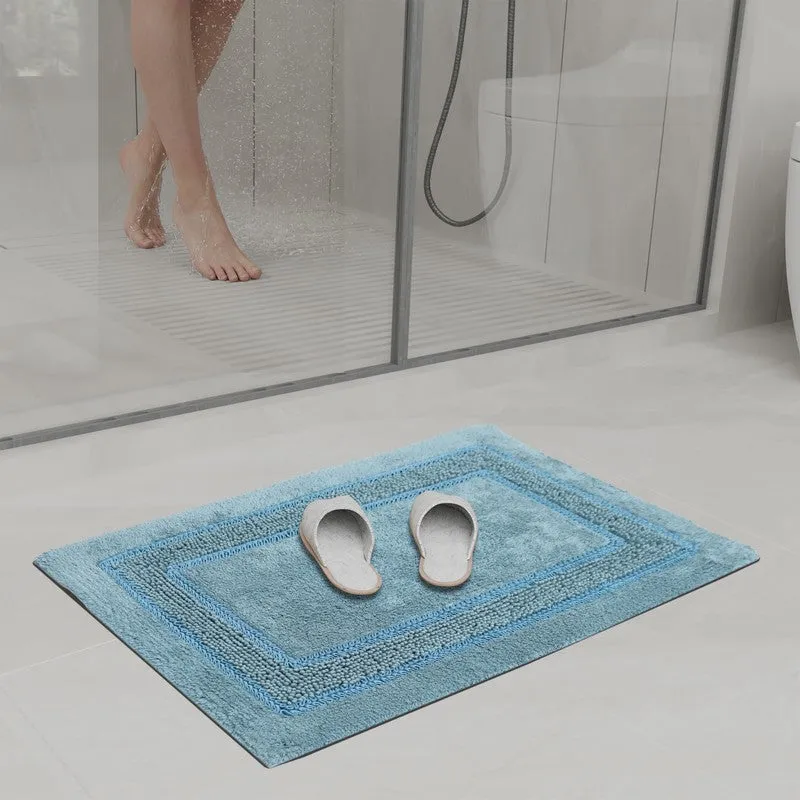 SpaStep Cotton Bath Mat - Blue media 3
