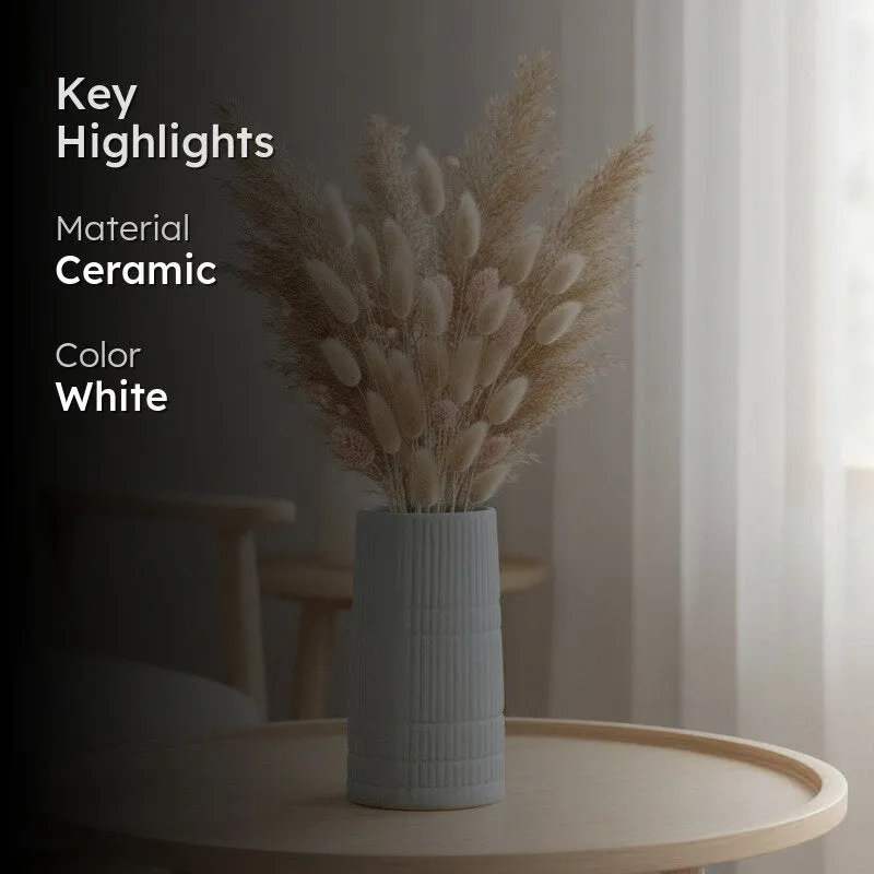 Ash Grey Minimal Ceramic Vase media 2