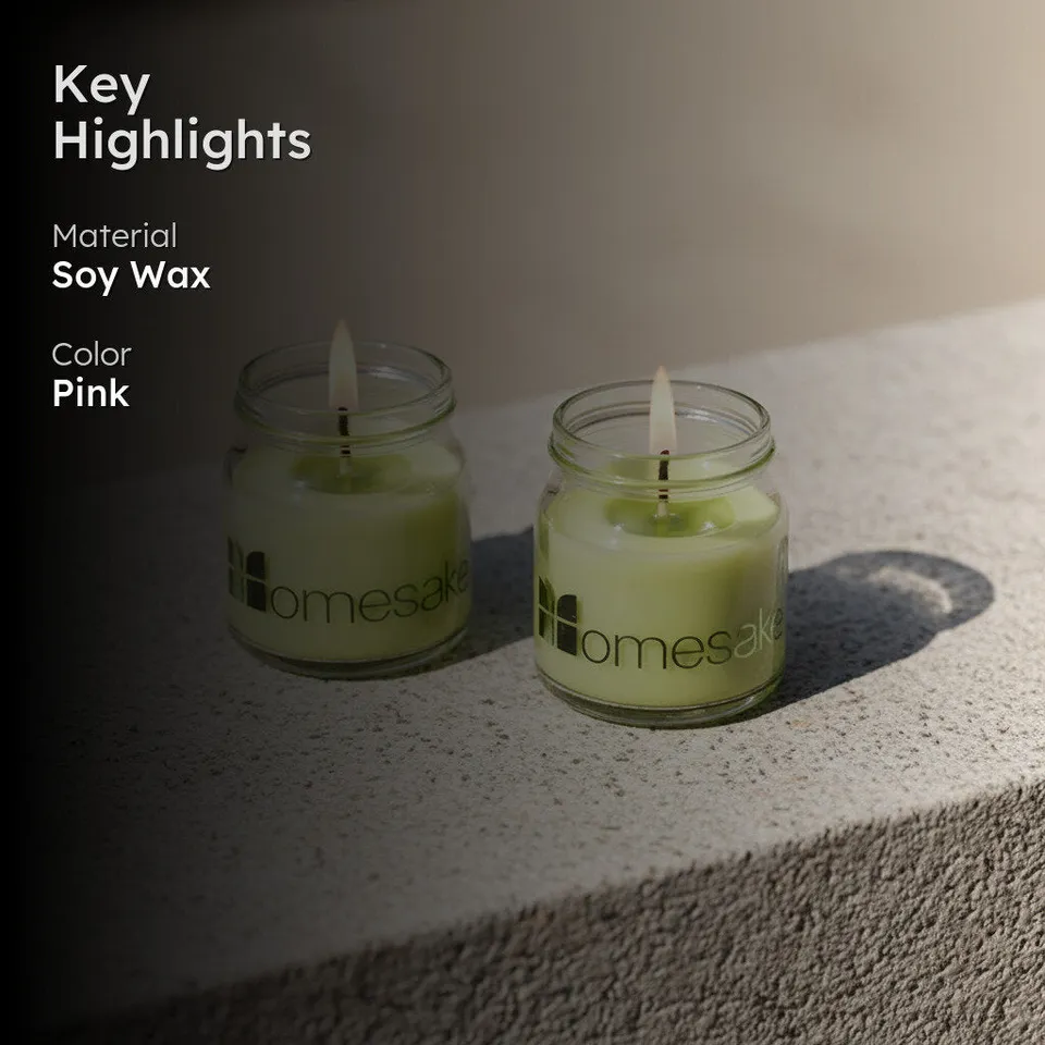 Cenote Scented Candle (Lavender/Yellow) - Set Of Two media 3