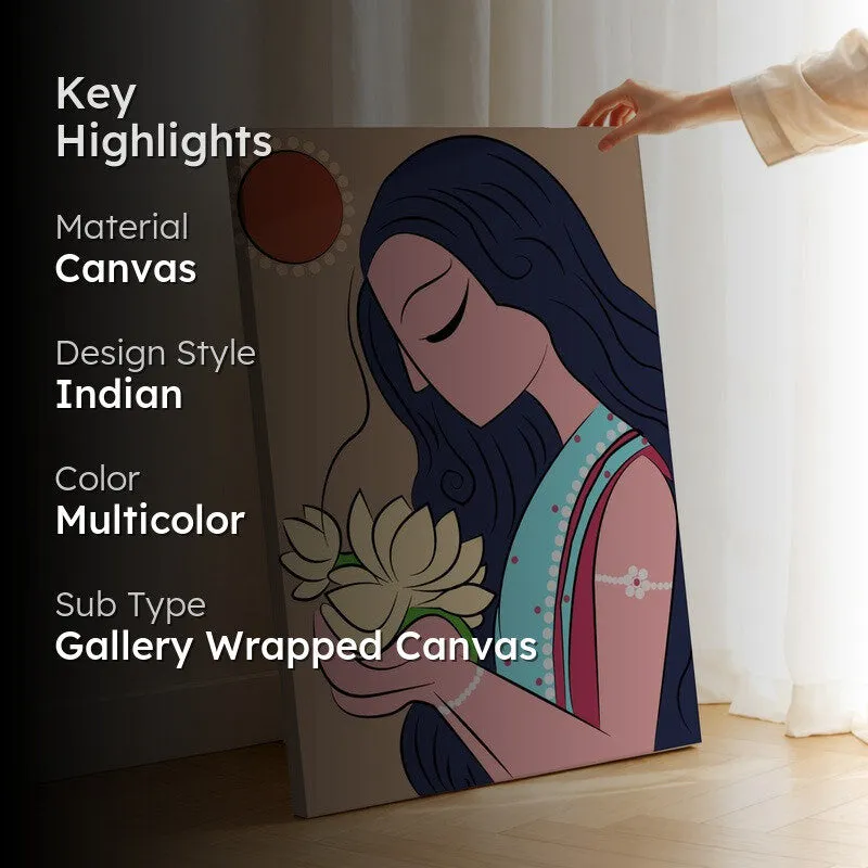 Bengal Lady Canvas Wall Art & Paintings media 2