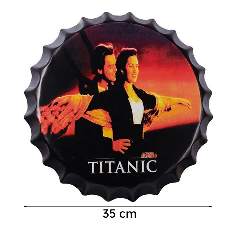 Titanic Bottle Cap Metal Wall Accent media 8