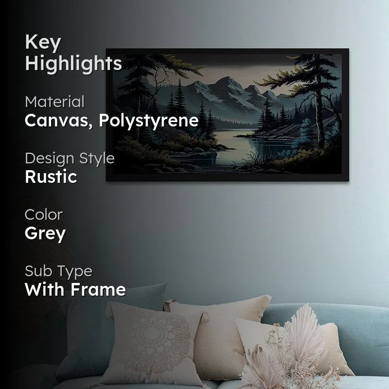 Kova Nature Scape Wall Painting With Frame media 2