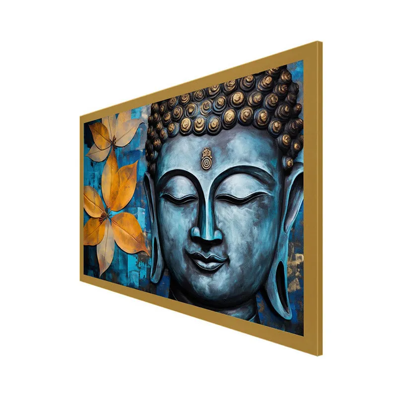 Buddha Sidhanta Canvas Wall Painting With Frame media 7