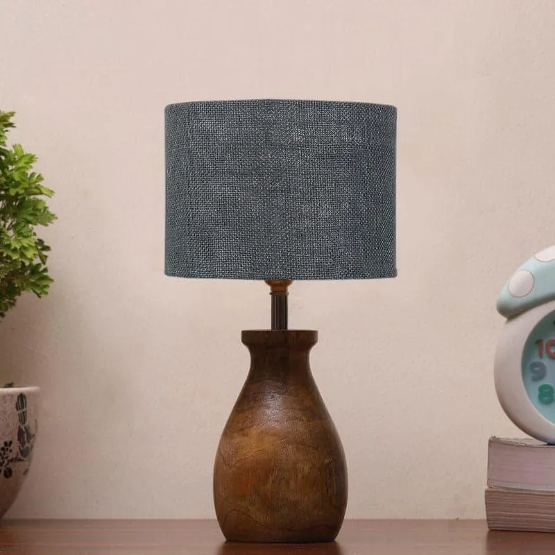 Sheldo Mista Fabric Table Lamp - Black,Brown media 3