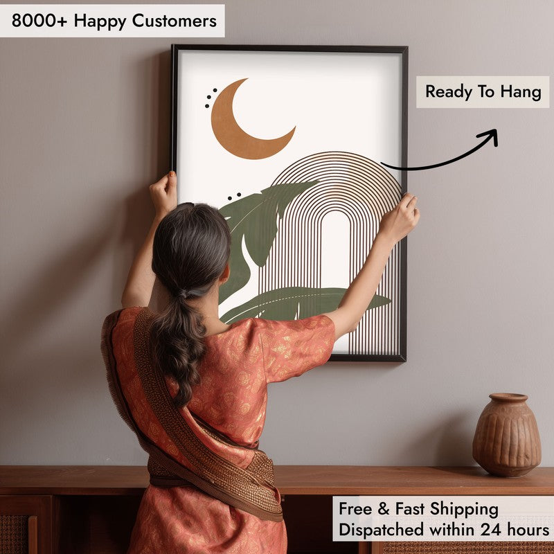 Moonlit Tropics Wall Art - Black Frame media 6