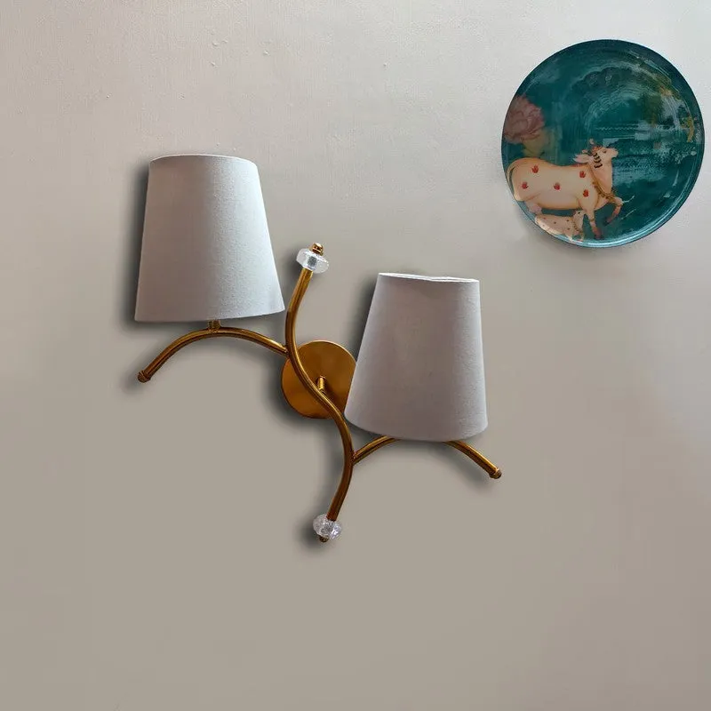 GlowStem Twin Cotton Wall Lamp - Grey media 3