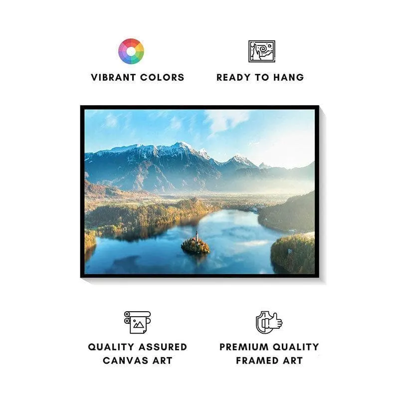 Blend in Slovania Canvas Wall Painting - Black Frame media 4