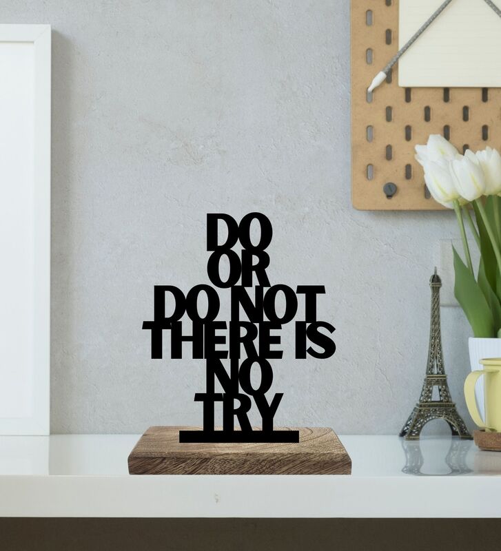 No Try Only Do Typography Showpiece - Set Of Two media 4