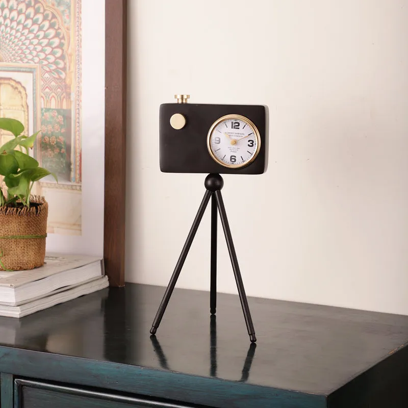 Filmo Cam Table Clock - Black media 1