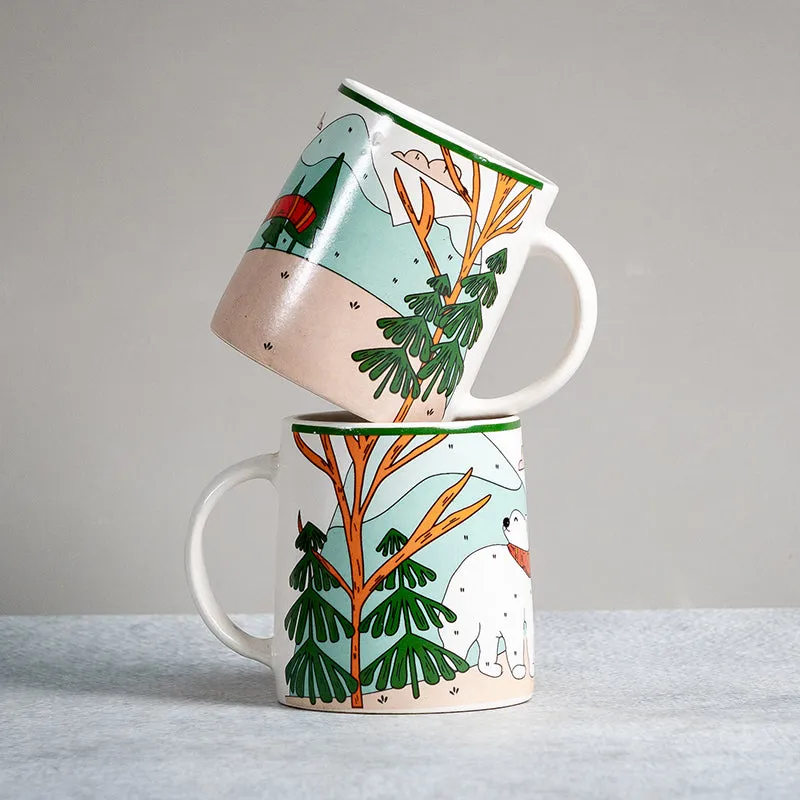 Animated Ceramic Coffee Mug (300 mL Each) - Set of Two media 5