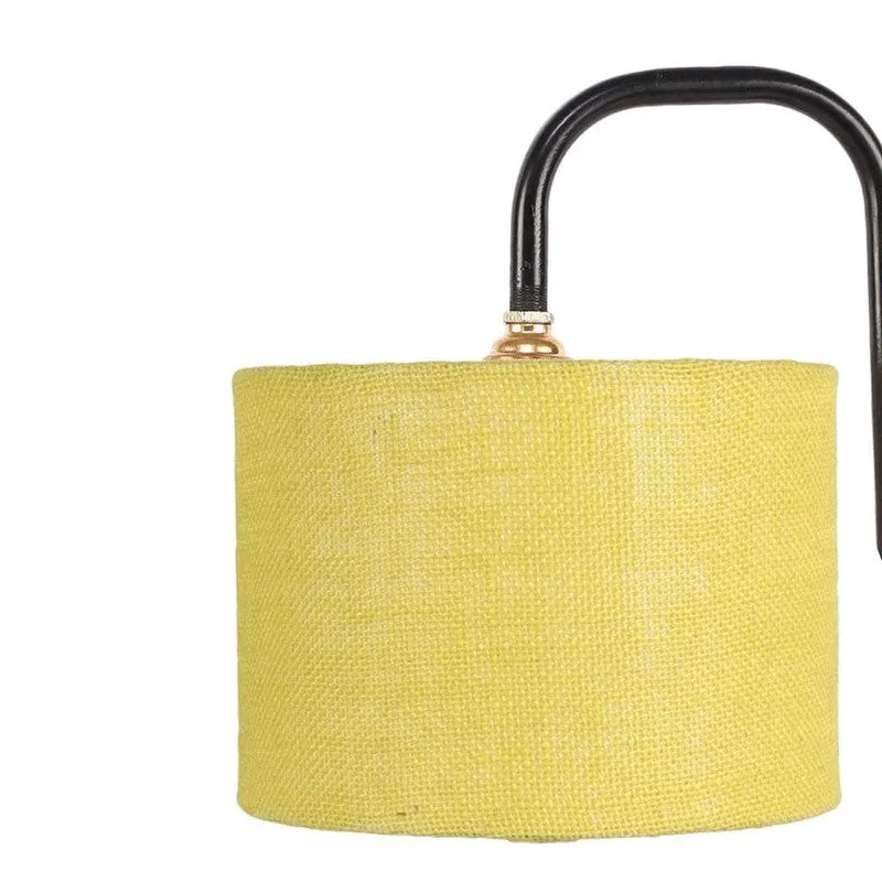 Flynn Arch Fabric Table Lamp - Yellow,Black media 6