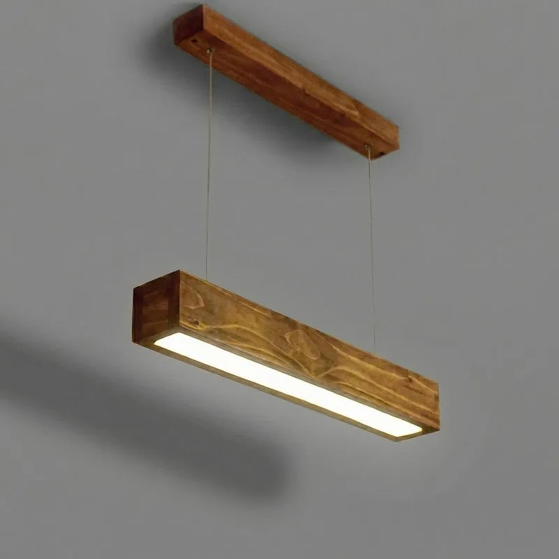 Tharaka Linear LED Wooden Ceiling Lamp media 6