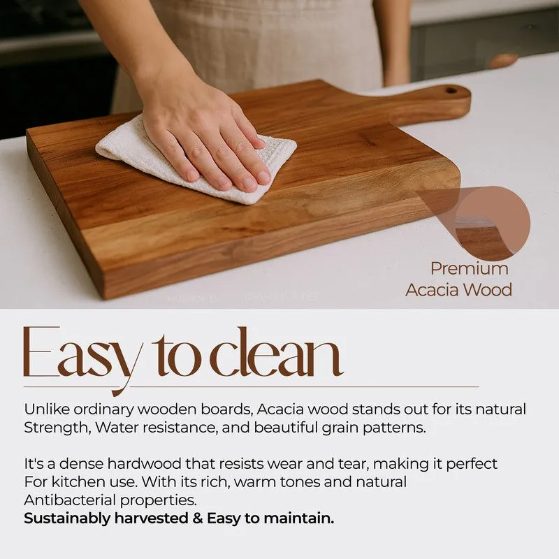 Auronis Boho Acacia Wood Chopping Board media 11