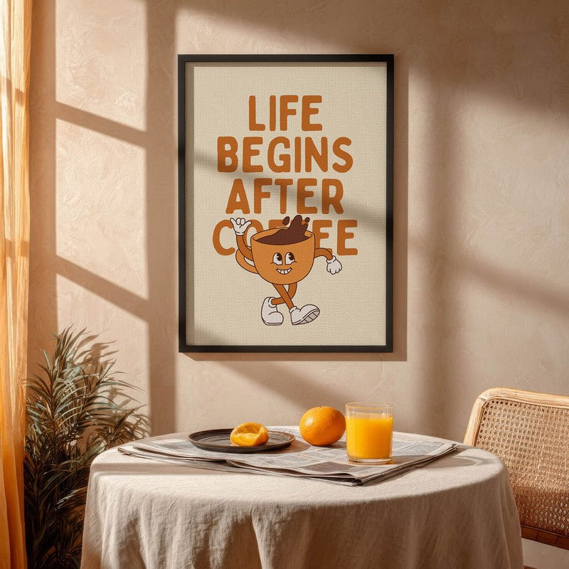 QuotedCoffee Archival Canvas Wall Art - Black media 4