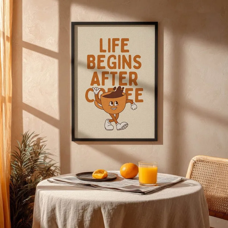 QuotedCoffee Archival Canvas Wall Art - Black media 4