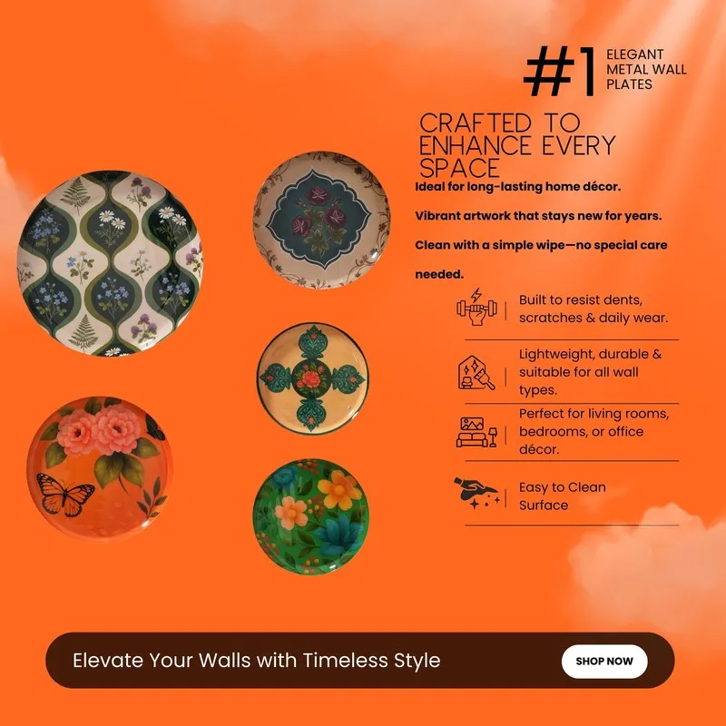 Natures Wings Wall Plate - Set of Five media 5
