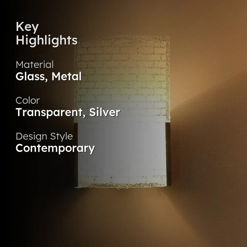 Miran Glass & Metal Wall Lamp media 2