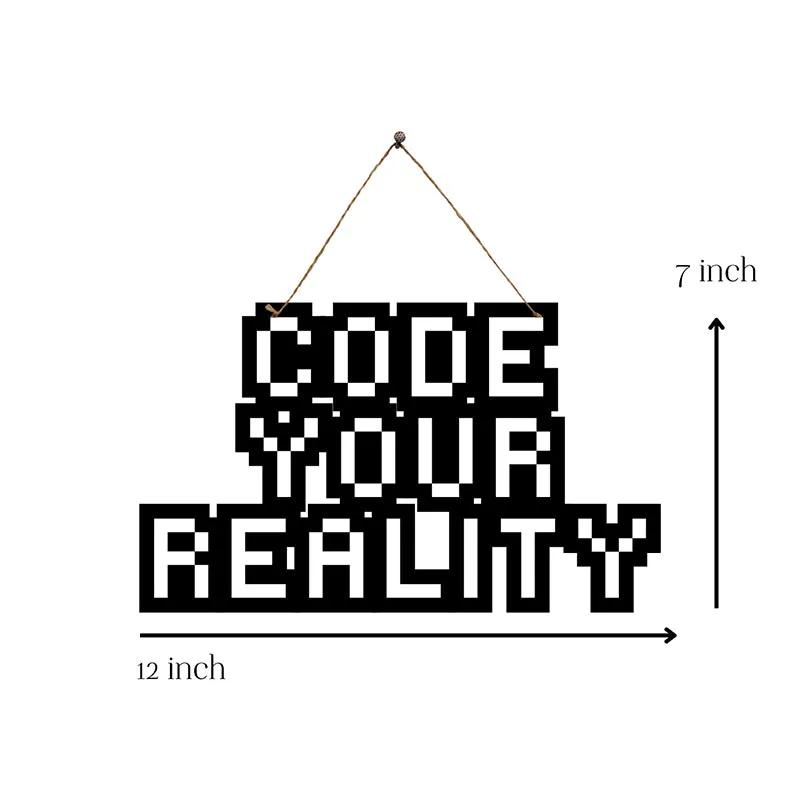 Code Your Reality Mild Steel Wall Accent media 5