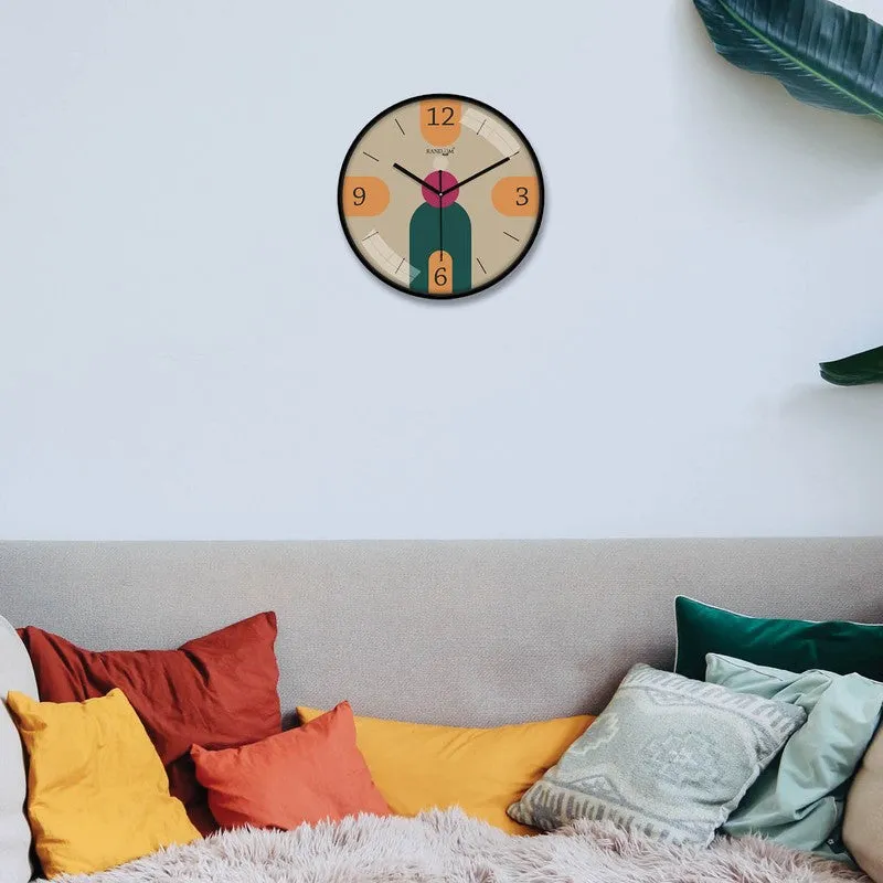 Modernist Round Analog Wall Clock - Multicolor media 4