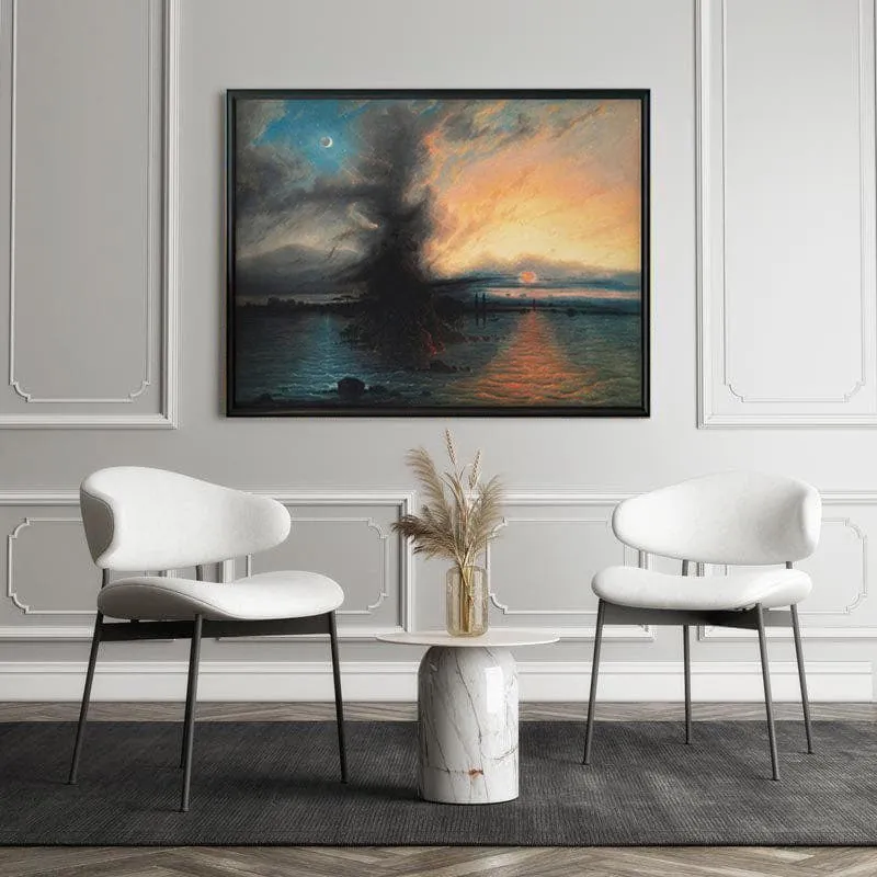 The Rock of Salvation Canvas Wall Painting - Black Frame media 5