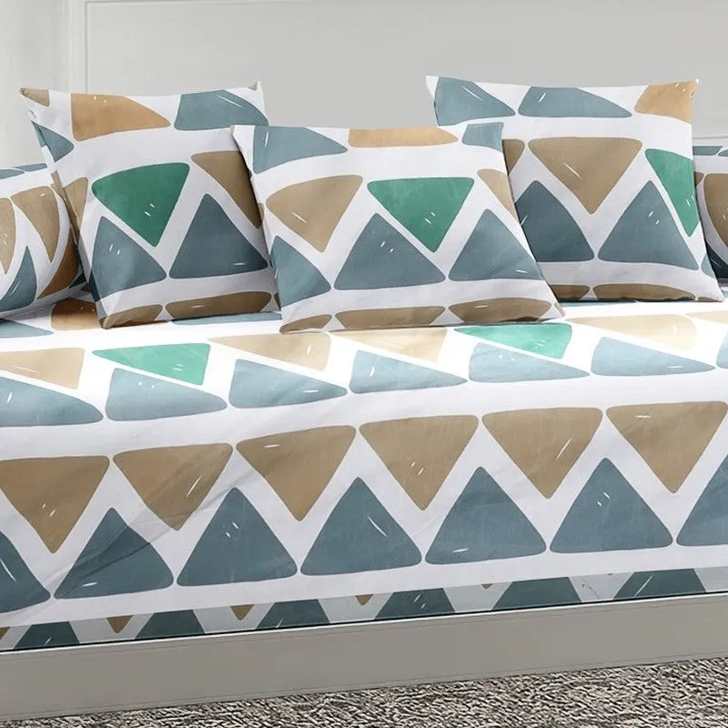 Patterna Printed Diwan Set - Six Piece Set media 4