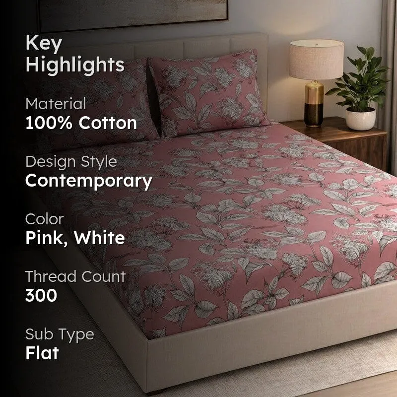 Petal Touch Cotton Bedsheet - 300 TC media 2