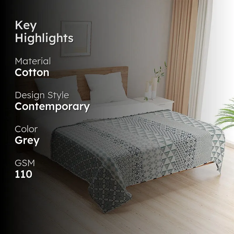 Swayam Zara Geometric Cotton Dohar - 110 GSM media 2
