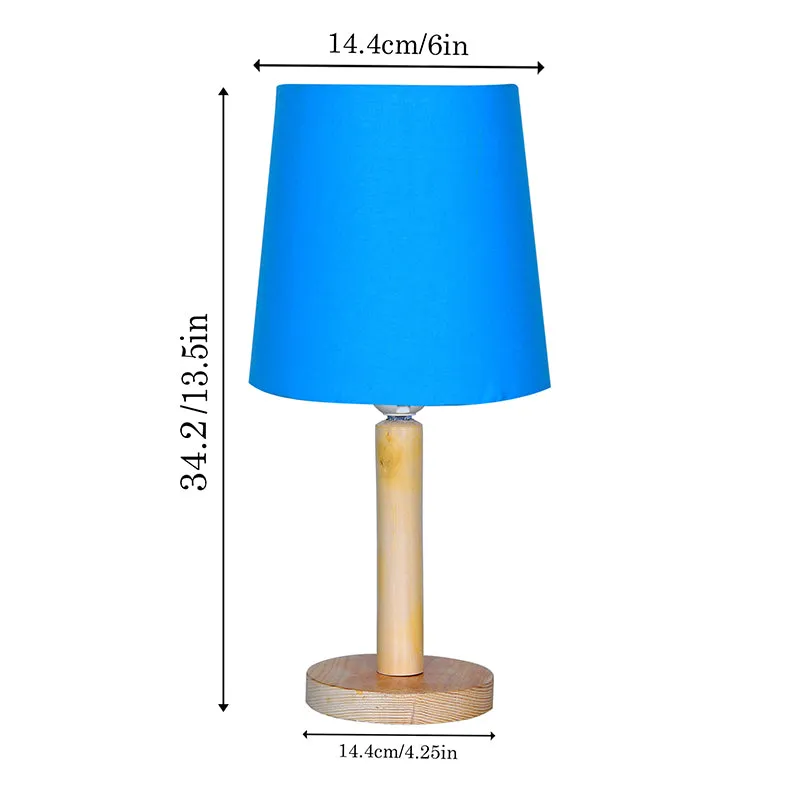 Serafine Fabric Table Lamp - Blue,Brown media 7