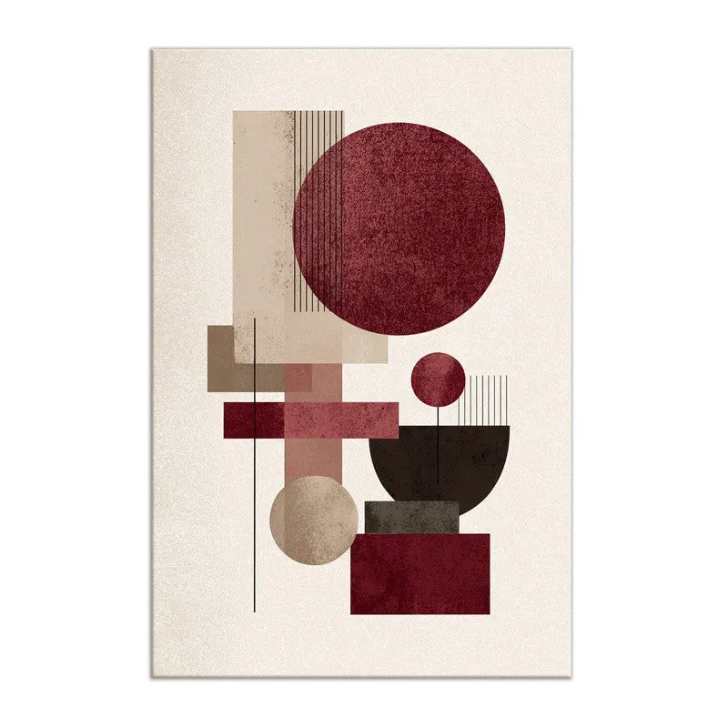 Soft Tone Geometry Canvas Wall Art media 3
