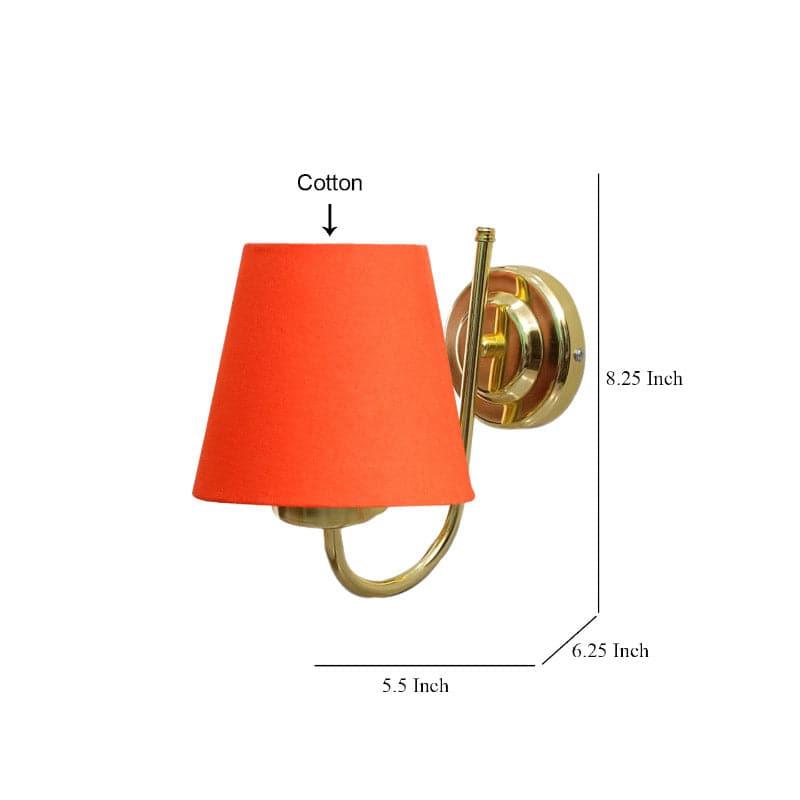 Galora Fabric & Metal Wall Lamp - Orange media 5