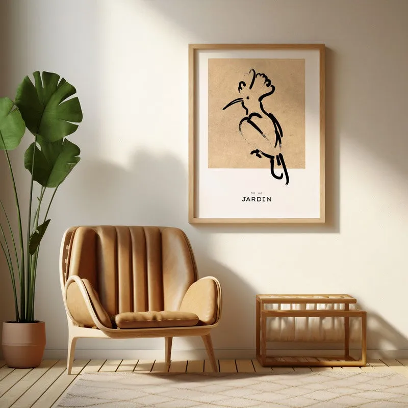 Gentle Wild Canvas Wall Painting With Brown Frame media 6