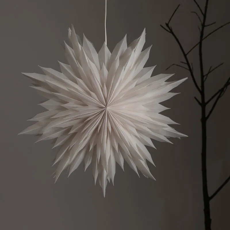 Fig Living Snowflake Flower Festive Light - White media 4