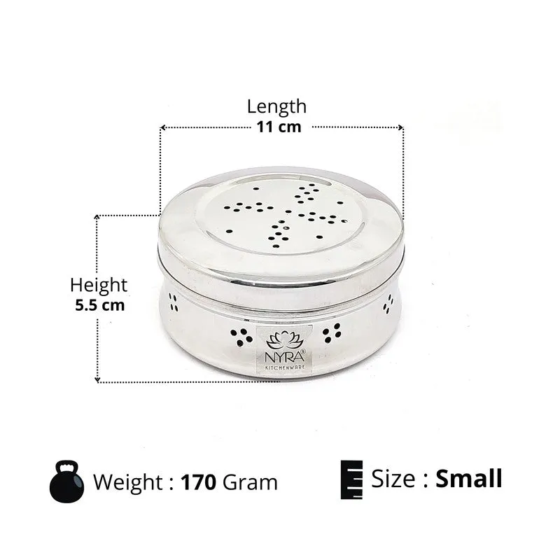 Simmer Silver Stainless Steel Container - 300 mL media 6
