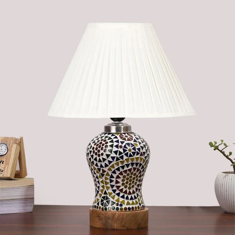 Aurenique Pleatra Wooden Table Lamp - Multicolor media 4