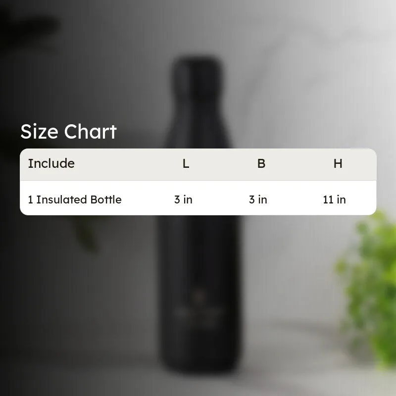Aqua Zen Bliss Hot & Cold Thermos Water Bottle (Black) - 500 mL media 5