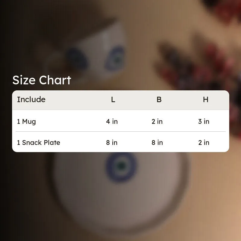 Evil Eye Cup & Snack Plate - Two Piece Set media 6