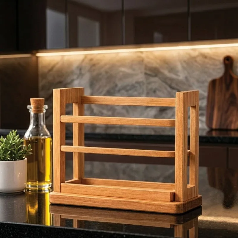 Aura Serve MDF Rustic Cutlery Stand media 7