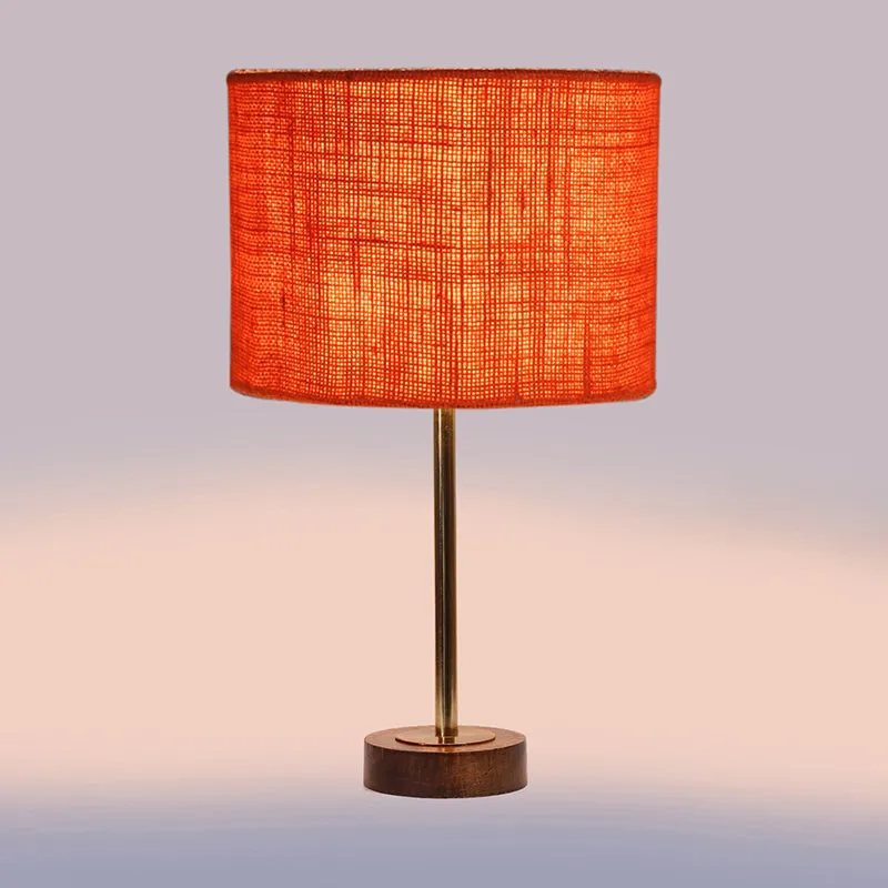 Sienna I Rodin Wooden Table Lamp - Orange,Gold,Brown media 5