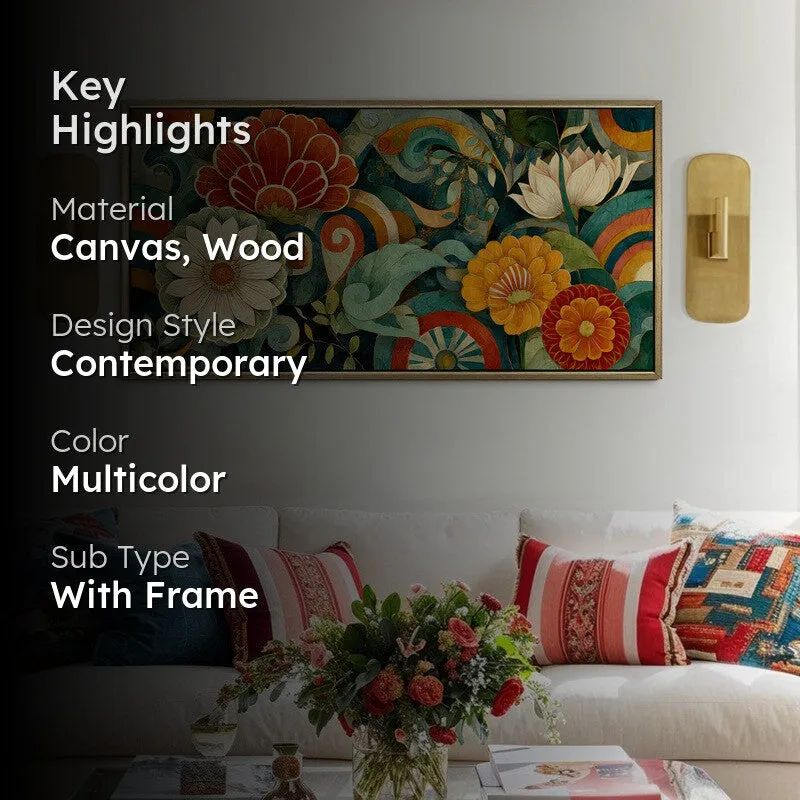Elysian Canvas Wall Painting With Frame media 2