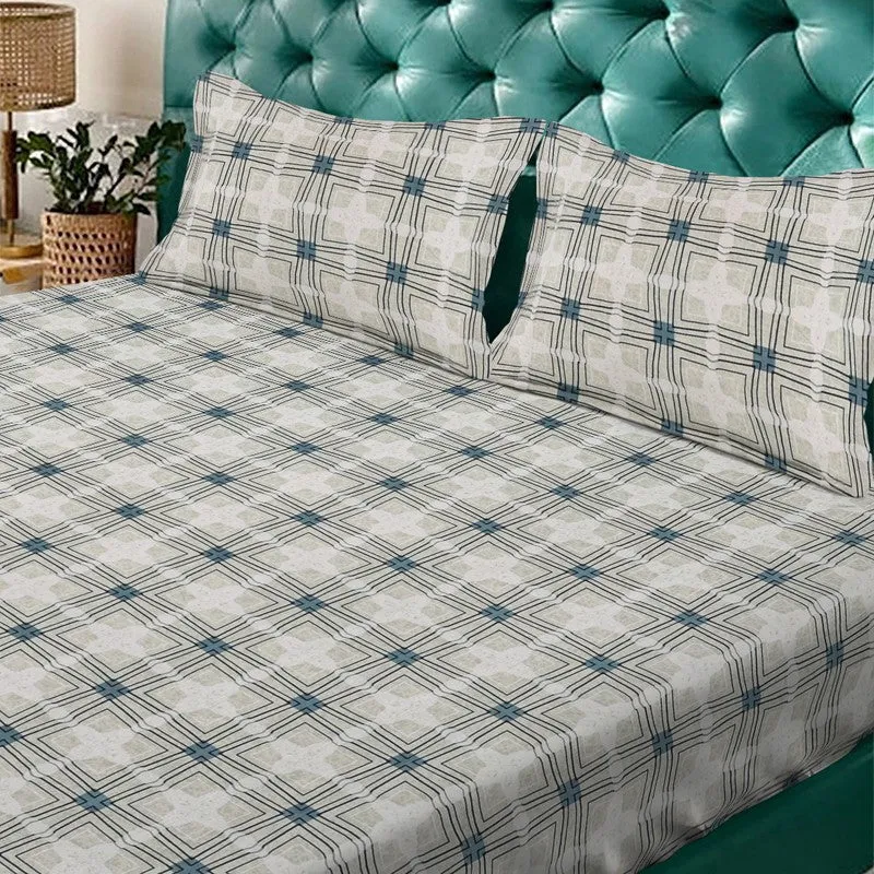 CheckWillow Bedsheet - 300 GSM media 4