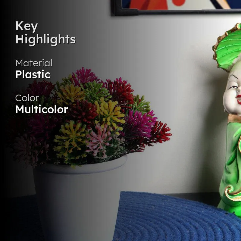 Faux Bellae Flower Bunch With Pot media 2