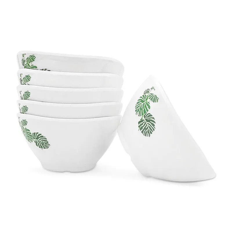 Swiss Leave Melamine Snack Bowls (240 mL Each) - Set of Six media 6