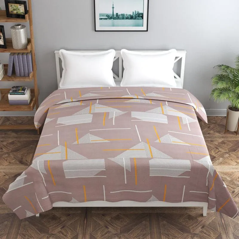 Calm Composition Geometric Cotton Duvet Cover - 210 TC media 3