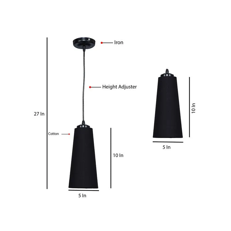 Solarae Metal Ceiling Lamp - Black media 9