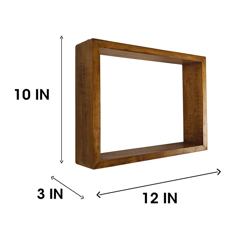 Urban III Rectangular Shaped Set of 3 Wooden Wall Shelves media 7